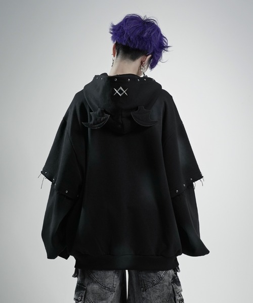 REFLEM デビルレイヤードZIPフーディー/ジップパーカー REFLEM/レフレム』デビルレイヤードZIPフーディー/ジップパーカー