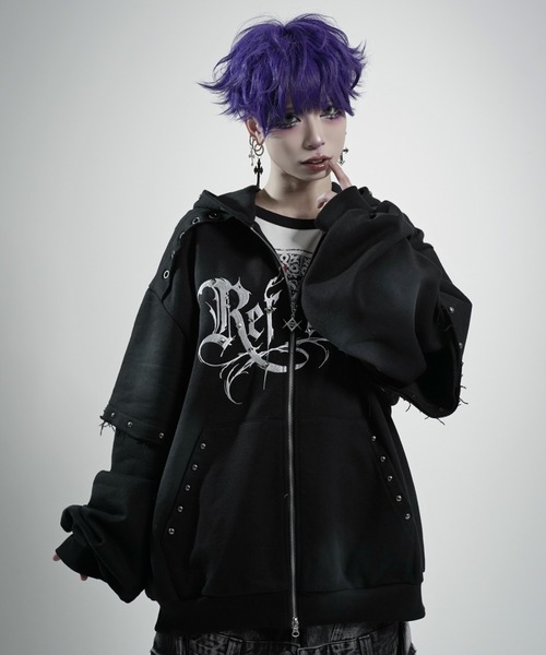 REFLEM デビルレイヤードZIPフーディー/ジップパーカー REFLEM/レフレム』デビルレイヤードZIPフーディー/ジップパーカー
