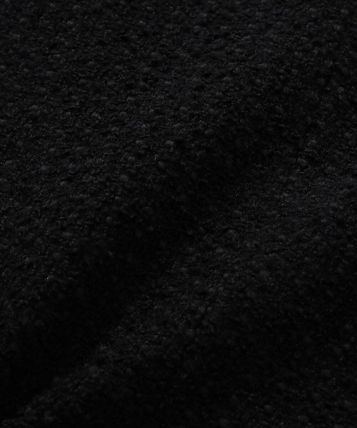 COVERNAT(カバーナット)の「WOMEN'S WOOL TWEED HALF JACKET(ノーカラージャケット・レディース・ブラック・MEDIUM/SMALL)」の5枚目の写真