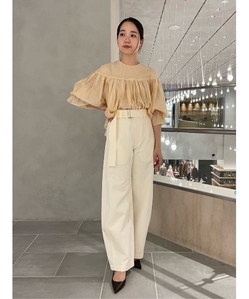 ESTNATION(エストネーション)の「ESTNATION / バルーンチノパンツ(その他パンツ・レディース・キャメル/ホワイト・36/38)」の13枚目の写真