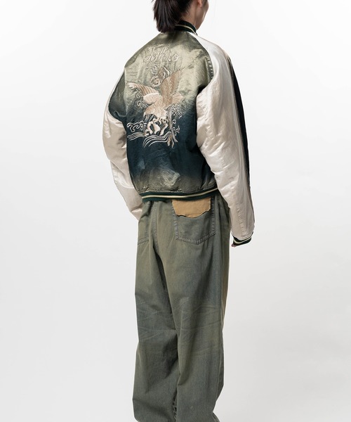 Maison MIHARA YASUHIRO(メゾンミハラヤスヒロ)の「Front Back Combined Flight Jacket(ブルゾン・メンズ・ブラック/カーキ・46/44/48)」の6枚目の写真
