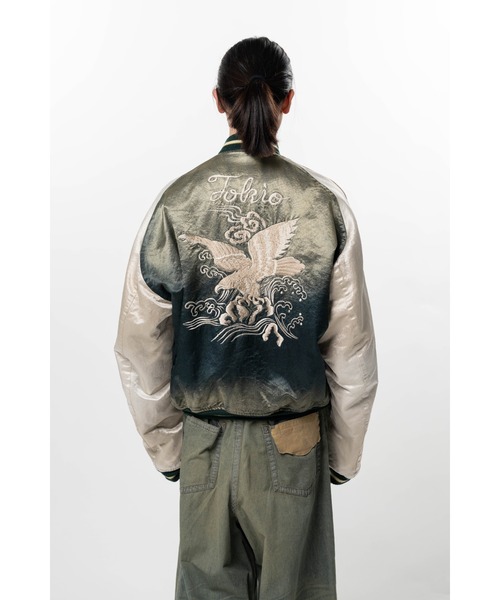 Maison MIHARA YASUHIRO(メゾンミハラヤスヒロ)の「Front Back Combined Flight Jacket(ブルゾン・メンズ・ブラック/カーキ・46/44/48)」の8枚目の写真