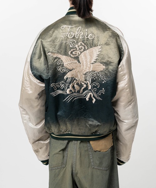 Maison MIHARA YASUHIRO(メゾンミハラヤスヒロ)の「Front Back Combined Flight Jacket(ブルゾン・メンズ・ブラック/カーキ・46/44/48)」の9枚目の写真