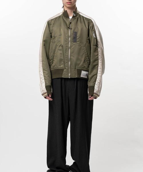 Maison MIHARA YASUHIRO(メゾンミハラヤスヒロ)の「Front Back Combined Flight Jacket(ブルゾン・メンズ・ブラック/カーキ・46/44/48)」の11枚目の写真