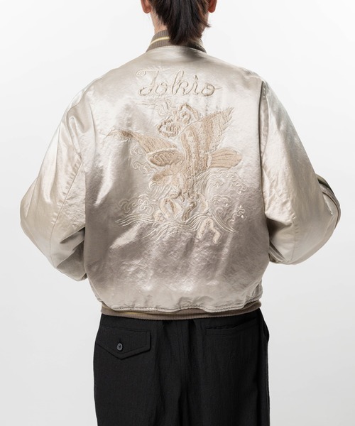 Maison MIHARA YASUHIRO(メゾンミハラヤスヒロ)の「Front Back Combined Flight Jacket(ブルゾン・メンズ・ブラック/カーキ・46/44/48)」の15枚目の写真