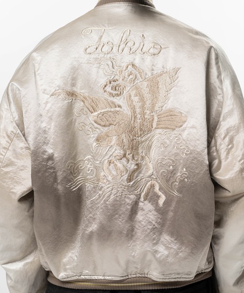 Maison MIHARA YASUHIRO(メゾンミハラヤスヒロ)の「Front Back Combined Flight Jacket(ブルゾン・メンズ・ブラック/カーキ・46/44/48)」の16枚目の写真