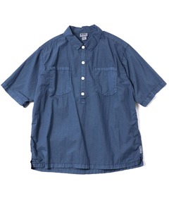 ピグメントコットンナイロンプルオーバーシャツ