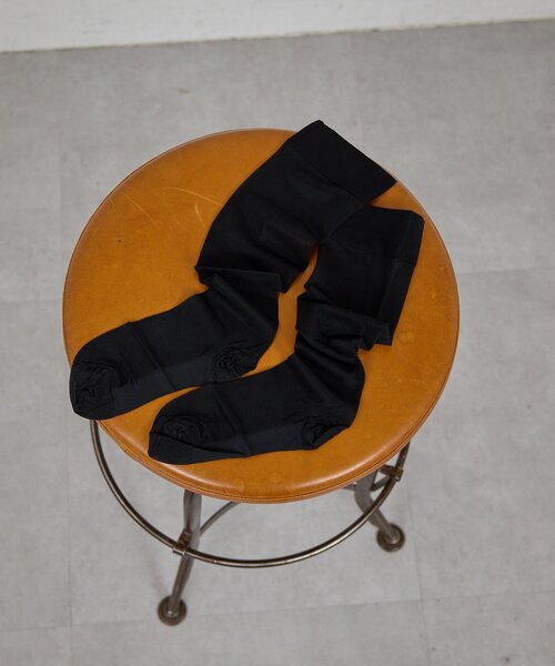 GALLARDAGALANTE（ガリャルダガランテ）の「【MAEE】シアーソックス（ソックス/靴下・レディース・ブラック/ボルドー・FREE）」の2枚目の写真