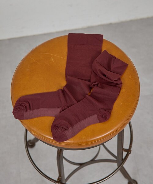 GALLARDAGALANTE（ガリャルダガランテ）の「【MAEE】シアーソックス（ソックス/靴下・レディース・ブラック/ボルドー・FREE）」の6枚目の写真