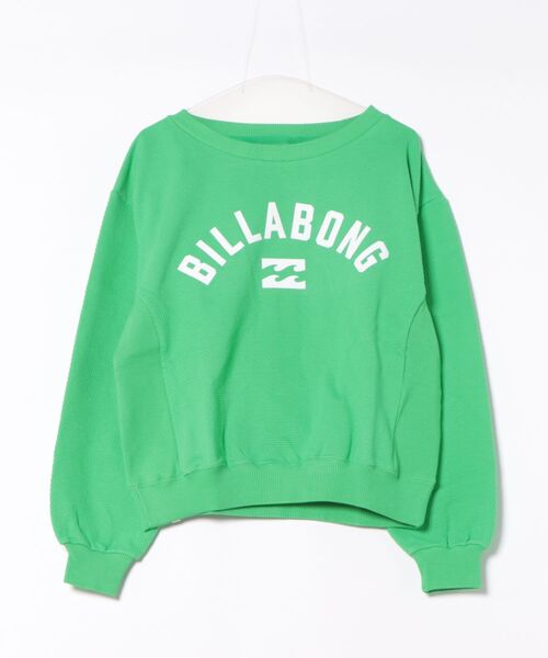 BILLABONG(ビラボン)の「BILLABONG ウィメンズ BOATNECK CROPPED SWE トレーナー 【2026年春夏モデル】(スウェット・レディース・アイボリー/グリーン/ターコイズブルー・MEDIUM)」の1枚目の写真