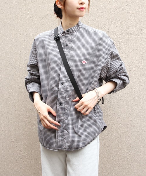 DANTON(ダントン)の「DANTON/ダントン インサレーションシャツジャケット INSULATION SHIRT JACKET DT-A0758 CNX・CNP(ナイロンジャケット・レディース・ライトベージュ/ブラック/ブルー/ネイビー・38)」の8枚目の写真