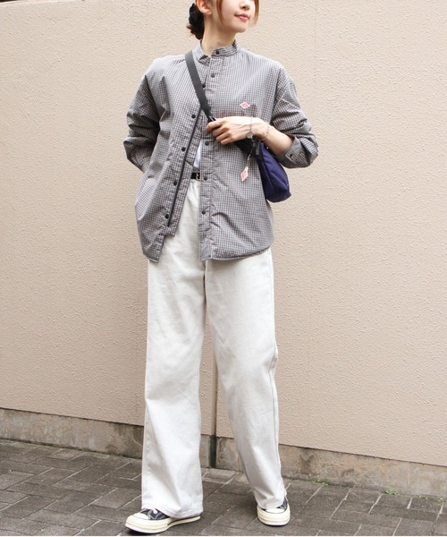 DANTON(ダントン)の「DANTON/ダントン インサレーションシャツジャケット INSULATION SHIRT JACKET DT-A0758 CNX・CNP(ナイロンジャケット・レディース・ライトベージュ/ブラック/ブルー/ネイビー・38)」の11枚目の写真