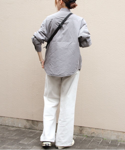DANTON(ダントン)の「DANTON/ダントン インサレーションシャツジャケット INSULATION SHIRT JACKET DT-A0758 CNX・CNP(ナイロンジャケット・レディース・ライトベージュ/ブラック/ブルー/ネイビー・38)」の13枚目の写真