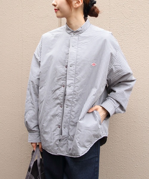 DANTON(ダントン)の「DANTON/ダントン インサレーションシャツジャケット INSULATION SHIRT JACKET DT-A0758 CNX・CNP(ナイロンジャケット・レディース・ライトベージュ/ブラック/ブルー/ネイビー・38)」の15枚目の写真