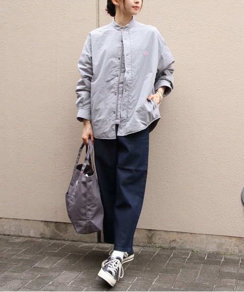 DANTON(ダントン)の「DANTON/ダントン インサレーションシャツジャケット INSULATION SHIRT JACKET DT-A0758 CNX・CNP(ナイロンジャケット・レディース・ライトベージュ/ブラック/ブルー/ネイビー・38)」の18枚目の写真