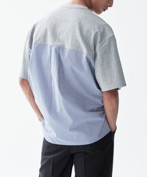 INTERSECTION（インターセッション）の「シャツパネルTシャツ [グレー]（Tシャツ/カットソー）」