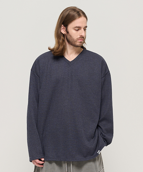 CB V‑neck оверсайз (chacol) — V‑образный пуловер
