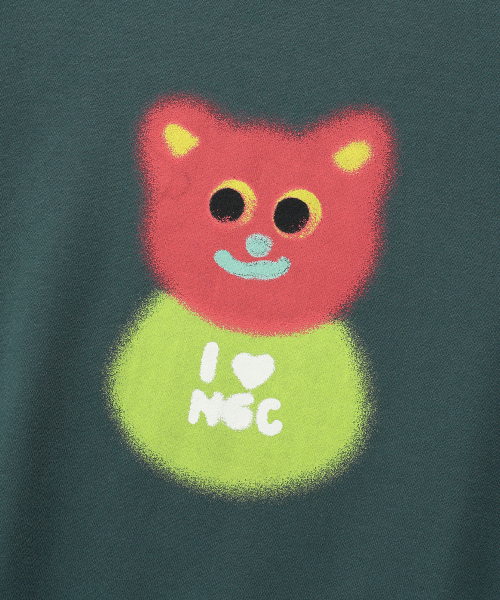 NICE GHOST CLUB（ナイスゴーストクラブ）の「SPRAY DOLL SWEATSHIRTS_DARK GREEN(NG2EFUM443A)（スウェット・レディース・その他・S/M/L）」の4枚目の写真