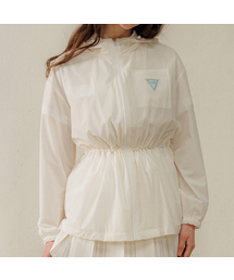 ANTOMARS（アントゥマーズ）の「フードウィンドブレーカー レディース - ホワイト（ナイロンジャケット）」