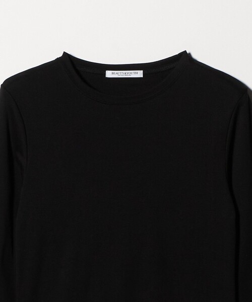 BEAUTY&YOUTH UNITED ARROWS(ビューティーアンドユースユナイテッドアローズ)の「オーガニックコットンフライス ロングスリーブTシャツ(Tシャツ/カットソー・レディース・ブラック/ホワイト/ダークブラウン・FREE)」の16枚目の写真