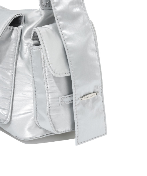 COVERNAT WOMAN（カバーナットウーマン）の「クローバーハート グロッシー 2ポケットショルダーバッグ Silver（ショルダーバッグ・レディース・その他・FREE）」の7枚目の写真