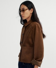 Bie（ビエ）の「スエードライクショートジャケット（ミリタリージャケット）」