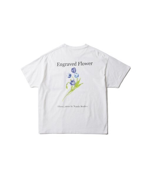 AMFEAST(アンフィースト)の「ENGRAVED FLOWERS HALF SLEEVES T SHIRTS White(Tシャツ/カットソー・メンズ・その他・MEDIUM/LARGE)」の1枚目の写真