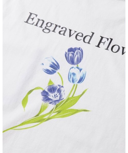 AMFEAST(アンフィースト)の「ENGRAVED FLOWERS HALF SLEEVES T SHIRTS White(Tシャツ/カットソー・メンズ・その他・MEDIUM/LARGE)」の5枚目の写真