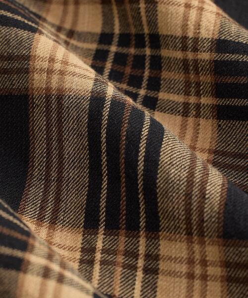 RRL（ダブル アール エル）の「チェック コットンリネン ワークシャツ（シャツ/ブラウス・メンズ・ブラウン・XXL/XS/XL/S/M/L）」の8枚目の写真