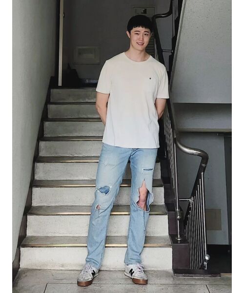 THESTORI(ザ・ストリ)の「ルーズフィットデニムパンツ(ライトブルー)(デニムパンツ・メンズ・その他・L/3/M)」の5枚目の写真