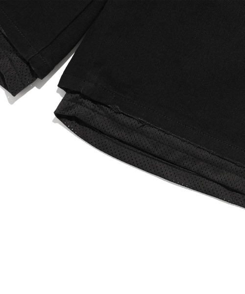 NICE GHOST CLUB（ナイスゴーストクラブ）の「LAYERED MESH DENIM SHORTS_BLACK(NG2FMUPA62A)（デニムパンツ・レディース・ブラック・M/S/L）」の6枚目の写真