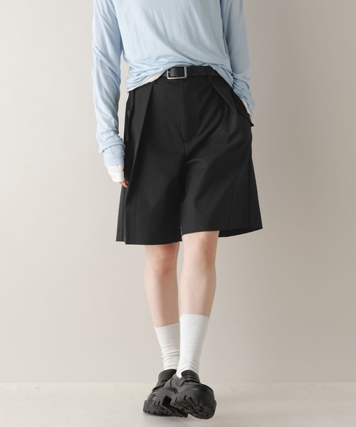 RAGEBLUE（レイジブルー）の「ツイルタックハーフパンツ（スラックス・レディース・ブラック/ホワイト・FREE）」の10枚目の写真