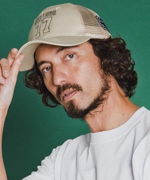 seventy seven（セブンティセブン）の「mko13351-embroidery mesh cap (77number) メッシュキャップ(7726S350)（キャップ）」