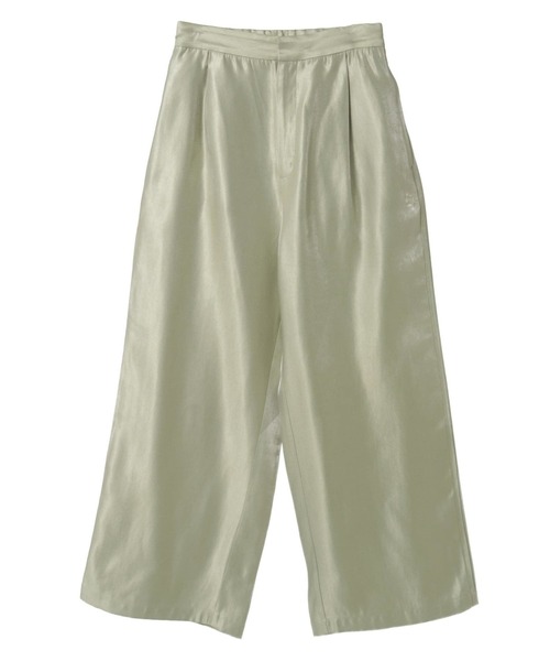 CONVERSE TOKYO(コンバーストウキョウ)の「SHINY SATIN PINTUCK WIDE PANTS(その他パンツ・レディース・ブラック/グレー/グリーン・FREE)」の13枚目の写真