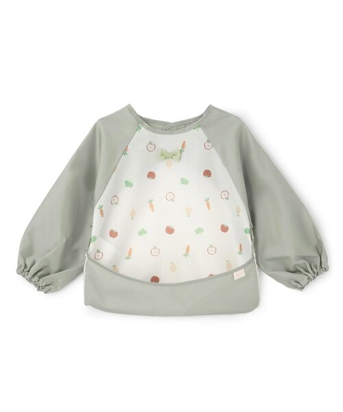 petit main（プティマイン）の「お食事エプロン（マグ/哺乳瓶/お食事グッズ・キッズ・ベージュ/グリーン/ライトピンク・F）」の2枚目の写真