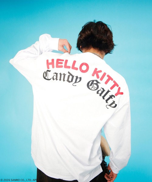 GALFY（ガルフィー）の「GALFY（ガルフィー）ガルTee/ビッグシルエット/長袖Tシャツ/ロンT/ユニセックス（Tシャツ/カットソー・メンズ・ブラック系その他/ブラック/ホワイト/ホワイト系その他・L/LL）」の9枚目の写真
