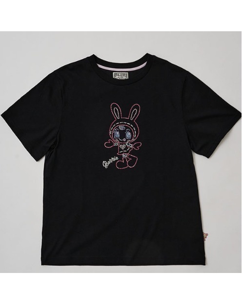 ナルミヤキャラクターズ(ナルミヤキャラクターズ)の「ベリエちゃん キラキラストーンTシャツ(Tシャツ/カットソー・レディース・ブラック・F)」の10枚目の写真
