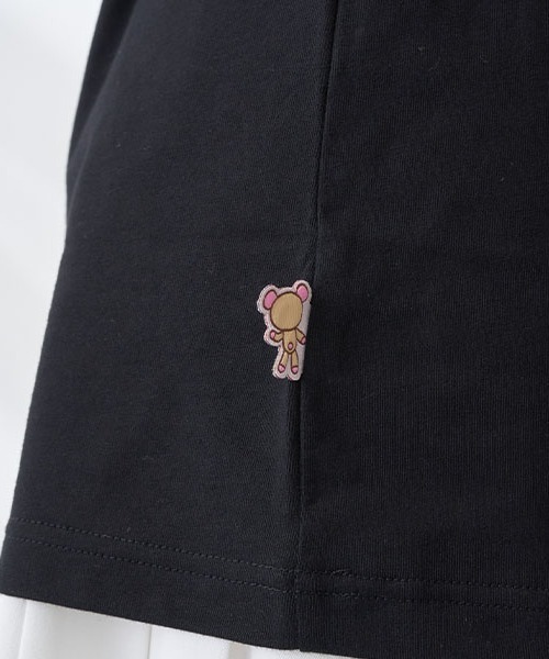 ナルミヤキャラクターズ(ナルミヤキャラクターズ)の「ベリエちゃん キラキラストーンTシャツ(Tシャツ/カットソー・レディース・ブラック・F)」の6枚目の写真