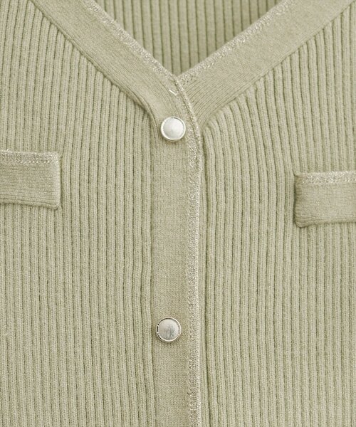 natural couture(ナチュラルクチュール)の「ラメプリーツニットワンピース(ワンピース・レディース・サックスブルー/ネイビー/ミント/アイボリー・FREE)」の5枚目の写真