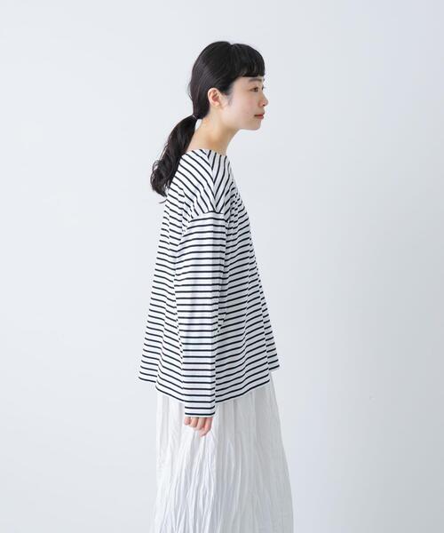 かぐれ（カグレ）の「ハイツイストボーダーカットソー（Tシャツ/カットソー・レディース・ブラック系その他/ブラック・FREE）」の15枚目の写真