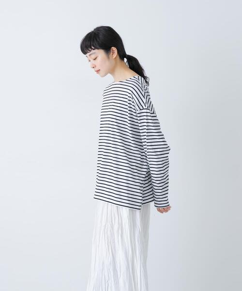 かぐれ（カグレ）の「ハイツイストボーダーカットソー（Tシャツ/カットソー・レディース・ブラック系その他/ブラック・FREE）」の16枚目の写真