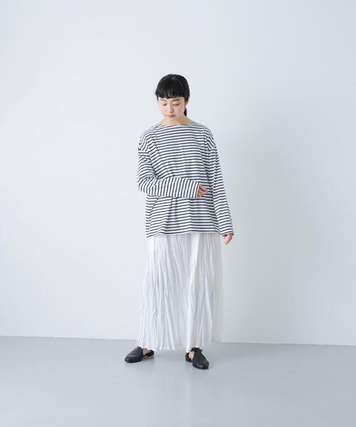 かぐれ（カグレ）の「ハイツイストボーダーカットソー（Tシャツ/カットソー・レディース・ブラック系その他/ブラック・FREE）」の17枚目の写真