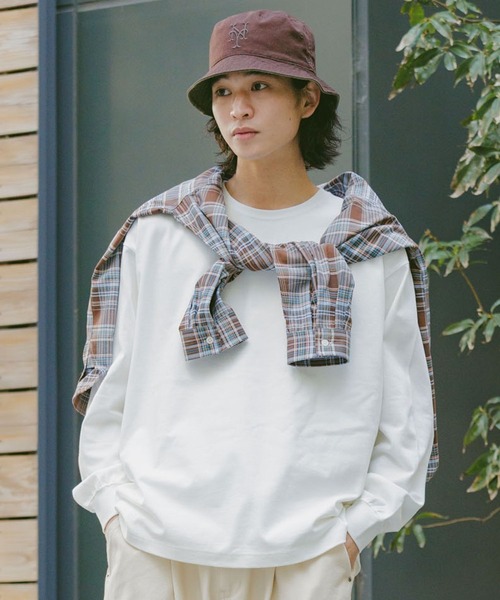 RAGEBLUE（レイジブルー）の「Jersey Cotton Long Sleeve Tshirt/天竺コットンロングスリーブTシャツ（Tシャツ/カットソー・メンズ・グレー系その他/ブラック/ブルー/ホワイト・LARGE/MEDIUM）」の2枚目の写真