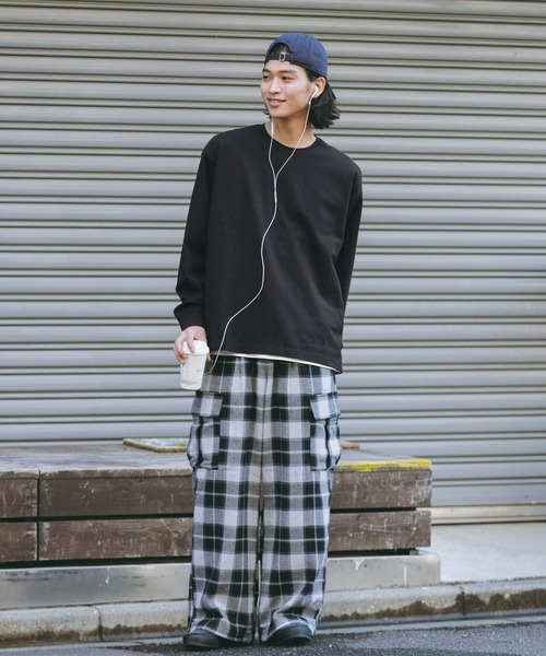 RAGEBLUE（レイジブルー）の「Jersey Cotton Long Sleeve Tshirt/天竺コットンロングスリーブTシャツ（Tシャツ/カットソー・メンズ・グレー系その他/ブラック/ブルー/ホワイト・LARGE/MEDIUM）」の17枚目の写真