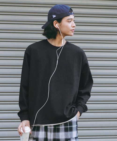 RAGEBLUE（レイジブルー）の「Jersey Cotton Long Sleeve Tshirt/天竺コットンロングスリーブTシャツ（Tシャツ/カットソー・メンズ・グレー系その他/ブラック/ブルー/ホワイト・LARGE/MEDIUM）」の9枚目の写真