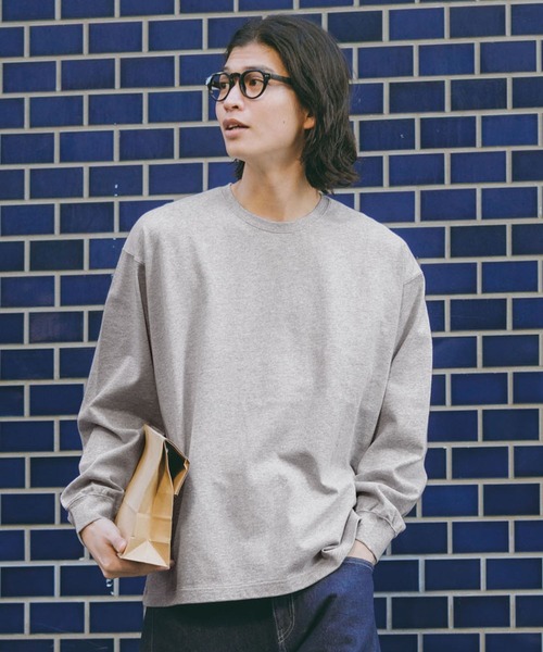 RAGEBLUE（レイジブルー）の「Jersey Cotton Long Sleeve Tshirt/天竺コットンロングスリーブTシャツ（Tシャツ/カットソー・メンズ・グレー系その他/ブラック/ブルー/ホワイト・LARGE/MEDIUM）」の21枚目の写真