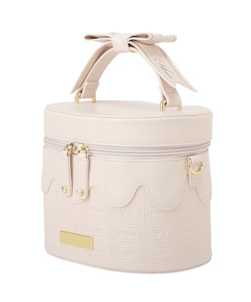 Maison de FLEUR（メゾンドフルール）の「FLEURチョコレートキューブバッグ（ハンドバッグ・レディース・ホワイト系その他2/ブラウン・FREE）」の12枚目の写真