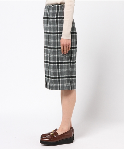 Chico(チコ)の「【who's who Chico】チェックタイトスカート(スカート・レディース・ライトグレー/ネイビー・FREE)」の9枚目の写真