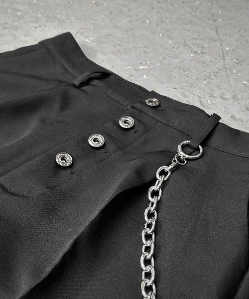 MandO(エムオー)(エムオー)の「2WAYキーチェーン付ボタンフライバギースラックス/2set(スラックス・メンズ・ブラック/ブラック系その他・LARGE/MEDIUM/SMALL)」の6枚目の写真