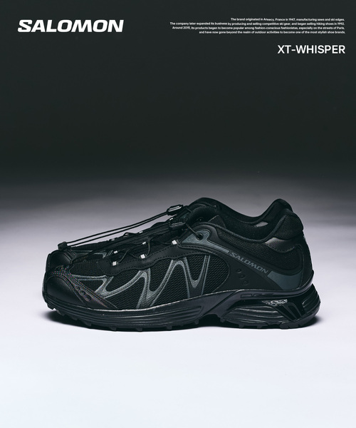 417 EDIFICE（フォーワンセブンエディフィス）の「【SALOMON / サロモン】 XT-WHISPER（スニーカー・メンズ・ブラック・26cm/27.5cm/28cm/28.5cm/29cm/27cm/26.5cm）」の3枚目の写真